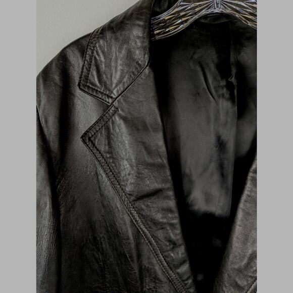 Vintage 60's leather Mens Blazer jacket size Ireland classic - Picture 5 of 9